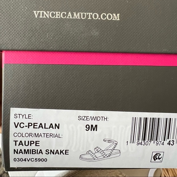 Vince Camuto Pealan Leather Studded Sandals - Picture 5 of 5